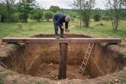 He Built a 2-Room UNDERGROUND CABIN in His Backyard