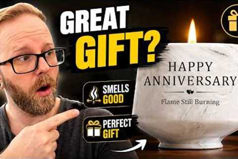 Happy Anniversary Candle – Aniversario Gifts for Couple,Women,Men 6oz Lavender Scented Candle,Annive