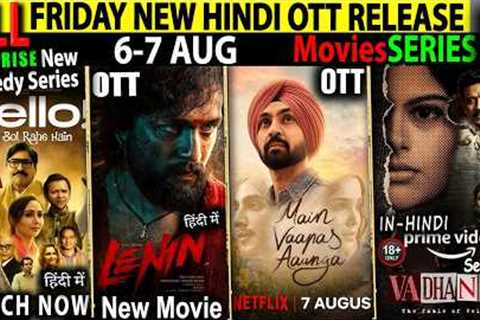 FRIDAY NEW Hindi OTT Release 6,7AUG l Vadandhi-Hello-OperationSafedSag-ToxicHindiTrailer-MovieSeries