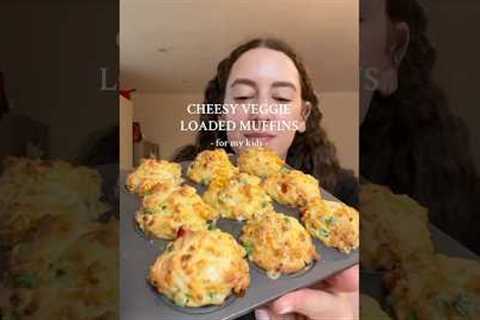 Cheesy veggie packed muffins for my kids 🥦🥕🍅 recipe on IG