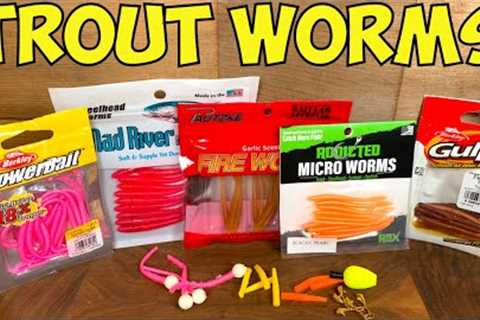 TROUT WORMS Trout Fishing Tips &amp; Trout Worms Reviews (Which Worm Is the BEST???)