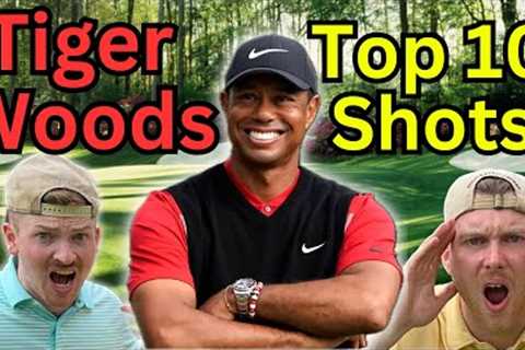 Golfers REACT to Tiger Woods Top 10 Golf shots