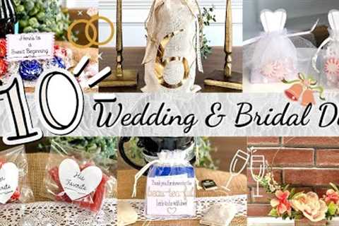 10 Dollar Tree Wedding Favor Ideas l Easy Bridal Shower Favors l Beautiful &amp; Affordable Wedding ..