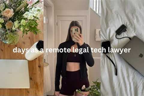 DAY AS A LAWYER IN LEGAL TECH - remote working, new habits, reading update