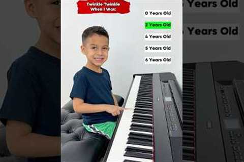 Amazing Twinkle Piano Evolution ⭐️🎹🤯 6 year old Jelijah Diaz #piano #pianoprogress #prodigy..