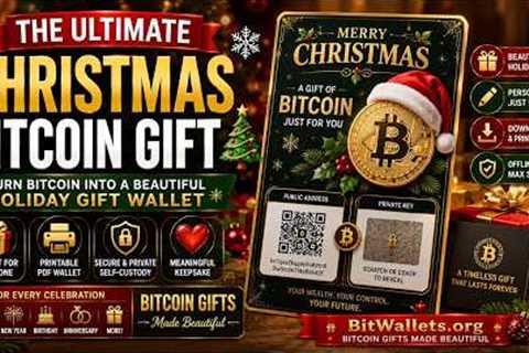 The Ultimate Christmas Bitcoin Gift 🎄 Turn Bitcoin into a Beautiful Holiday Gift Wallet