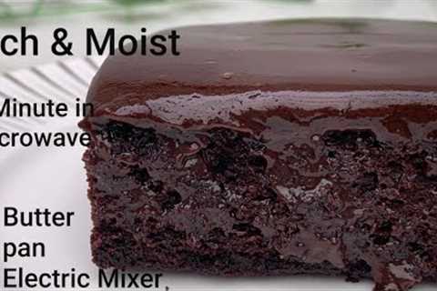 5 Minute Chocolate Cake In Microwave/Rich & Moist Chocolate Cake Without Oven