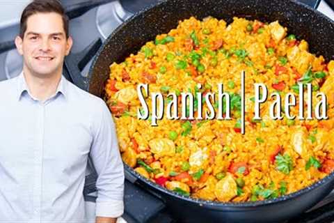 Paella Recipe Seafood + Chicken & Prawns - Easy Prep & SUPER Tasty #Ad