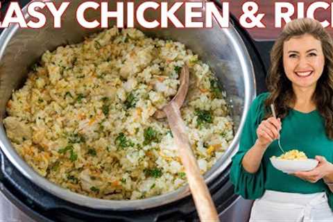 Instant Pot Chicken and Rice  | One Pot - 30 min Dinner
