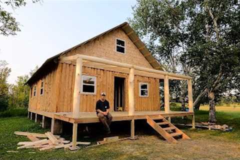 Building A Log Cabin To Raise My Family In | Cedar Shakes | Log Porch