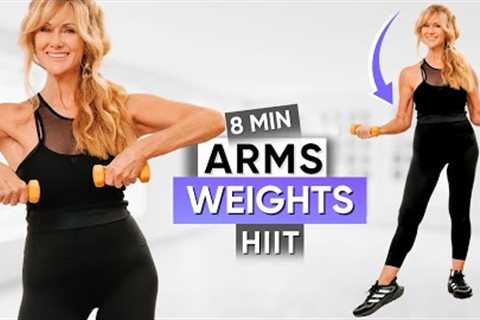 8-Minute UPPER BODY Workout With Light Weights | Women Over 50!