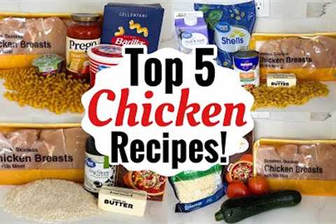 5 TASTY CHICKEN RECIPES | EASY CHICKEN DINNER IDEAS | SIMPLE & QUICK MEALS MADE EASY | JULIA..