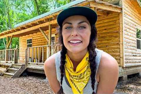 I Bought a Remote, Unfinished Cabin &amp; Land for CHEAP (full tour)