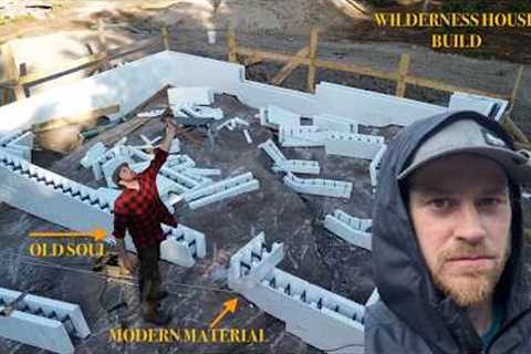 19. Just Build Your Own Off Grid House. ICF Foundation, Stair Build, Search for Moose in the Back 40