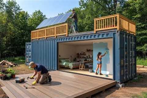 Building a Container House in 30 Days: From Empty Land to Dream Home by @Construyendo-Juntos‬