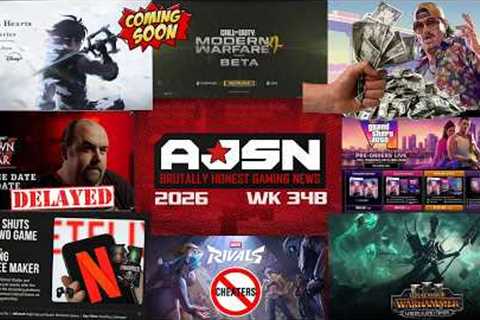 AJSN WK34B- Kingdom Hearts 4 in 27', MW4 BETA, Netflix Closes Studios, DoW4 Delay, GTA6 DELUXE Wins!