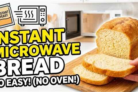 Soft Fluffy Bread in Microwave Oven | Instant Yeast Recipe