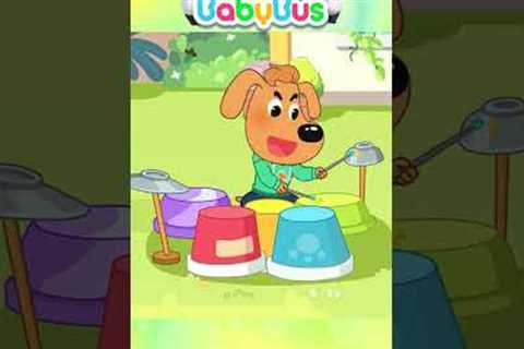 Kid Learns to Play the Drums #shorts #ytshorts