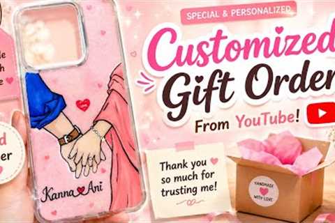 ✨ My 3rd Customized Gift Order! 💖 | Hand-Painted Couple Phone Case | Handmade Gift