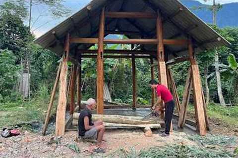 The First Wooden Planks for the Walls, Rush to Finish the House Due to a Father's Declining Health