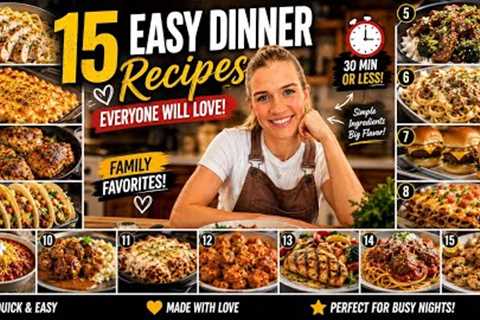 🍽️ 15 Insanely Delicious Dinner Recipes You Need to Try! 