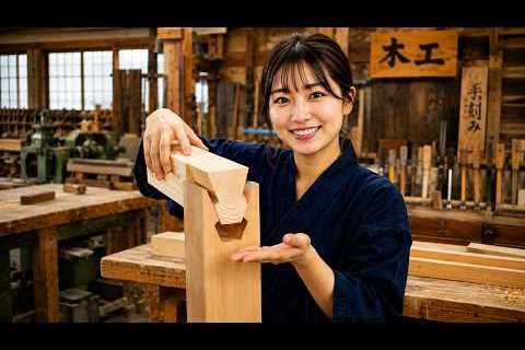 Japanese Woodworking Master Demonstrates an Incredible Wood Joint