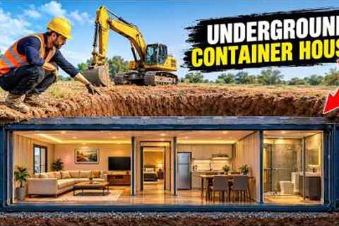 I Built a Luxury Underground Container House | Full Construction From Scratch
