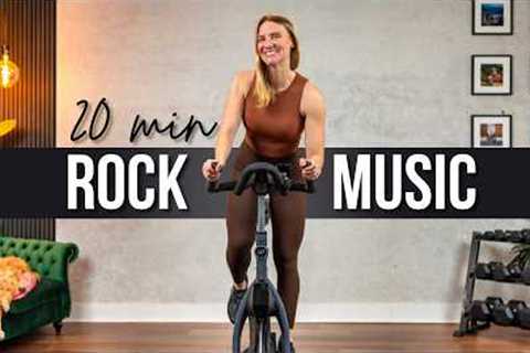 20 min  HIGH BURN Rock Themed Indoor Cycling Workout