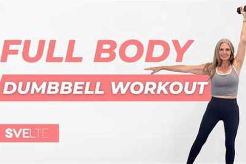 Full Body Dumbbell Workout | At Home Strength Training | All Standing, No Jumping