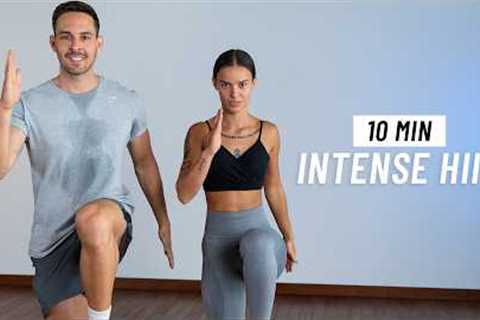 10 Min Intense HIIT Workout For Fat Burn - ALL STANDING (No Equipment, No Repeats)