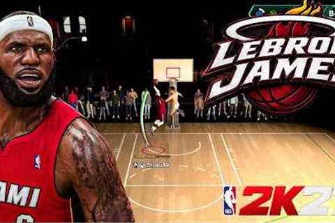 99 DUNK PRIME MIAMI HEAT LEBRON JAMES BUILD SHUT DOWN THE COURT