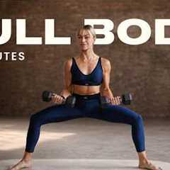 35 Min. Full Body Strength Workout with Dumbbells to build muscle