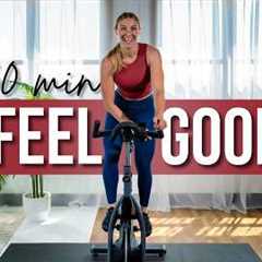 30 min FEEL GOOD Indoor Cycling Workout