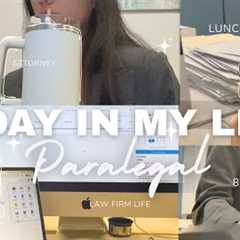A Day in the Life of a Paralegal 👩🏻‍⚖️ | #ParalegalVlog #LawFirm #WorkRoutine ☕️