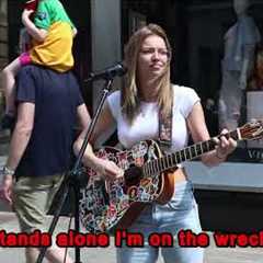 Busking Magic… Zoe Clarke Shines with “Little Lion Man” on Grafton Street, with Lyrics'