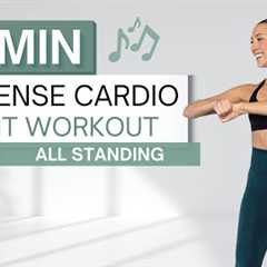 20 min CARDIO HIIT WORKOUT To The Beat ♫ | All Standing | Super High Intensity