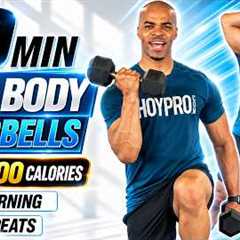 40 MIN Full Body Dumbbell HIIT Workout | Burn 600 Calories (No Repeat)