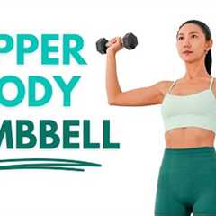 20 MIN Toned Upper Body Dumbbell Workout🔥 Arms, Back, ABS | Standing Only, No Repeat