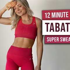 12 MIN TABATA HIIT WORKOUT - Full Body Cardio - Super Sweaty - No Equipment, No Repeats Home Workout