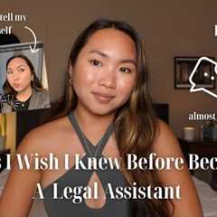 EVERYTHING I Wish I Knew Before Becoming a Legal Assistant | CHATS WITH ICIE