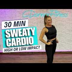 30 Min HIIT Cardio Workout | No Equipment + High & Low Impact