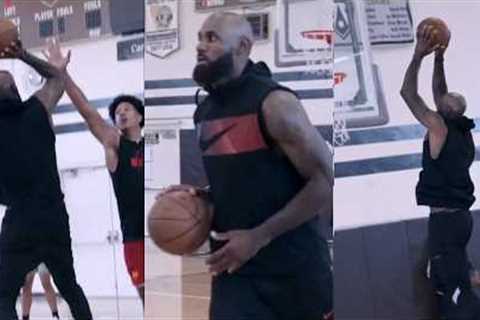 LeBron James dominates pro runs with DeMar, Jalen Johnson &amp; more 🔥