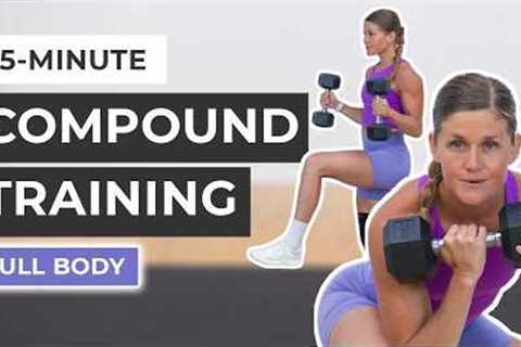 35-Minute Full Body Dumbbell Workout (Compound Exercises)