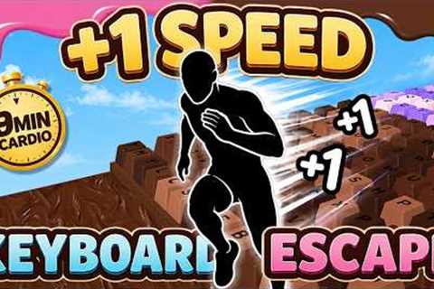 Immersive Interactive Warm-up | Keyboard Escape | Roblox-Inspired Running Cardio Workout