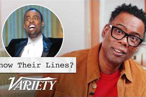 Does Chris Rock Know His Lines?