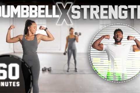 60 Minute Full Body Dumbbell Strength Workout [With Audio Cues]