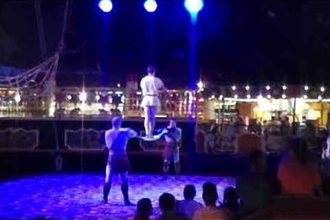 A circus act at CIrcus Circus in Las Vegas.