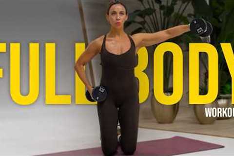 30 Minute Full Body Dumbbell Workout! Low-Impact, All Fitness Levels Strength Training!