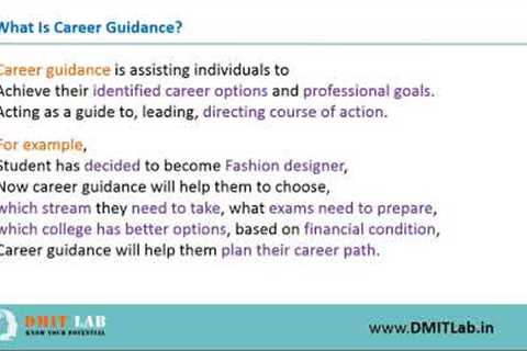 Career Counselling Vs Career Guidance