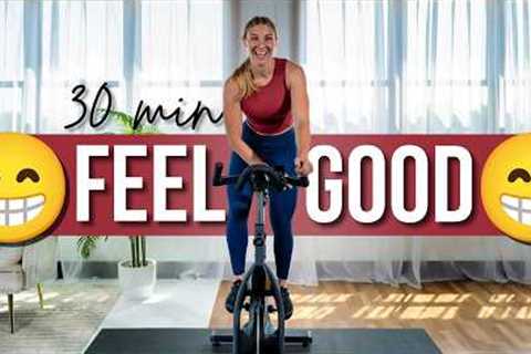 30 min FEEL GOOD Indoor Cycling Workout